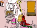 Sint, illustratie gemaakt op de cartoon school